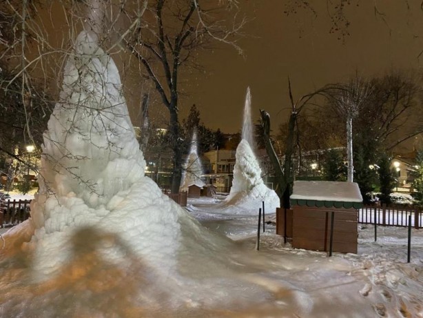 Kuğulu Park’ta harika görüntü
