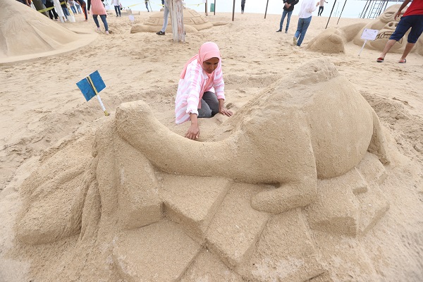 Foto - Kumdan heykeller yarıştı! 