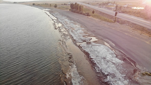 Foto - Kuraklık tehlikeli boyutlara yaklaşıyor! İşte, Van Gölü'nün son hali