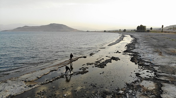 Foto - Kuraklık tehlikeli boyutlara yaklaşıyor! İşte, Van Gölü'nün son hali