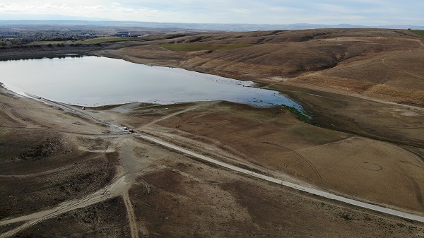 Foto - Kuraklıkta gelinen son nokta! O göletin suyu tamamen bitti