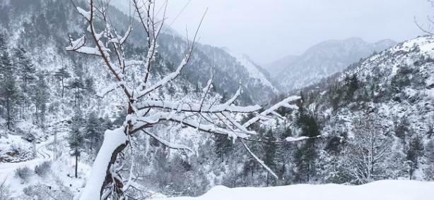 Kuraklıktan sonra gelen kar yüzleri güldürdü