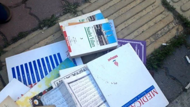 Foto - Kur'an-ı Kerim'e büyük saygısızlık!