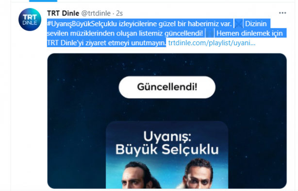 Foto - Kurtlar Vadisi’ndeydi, Uyanış Büyük Selçuklu’da ses getirecek… TRT’den açıklama