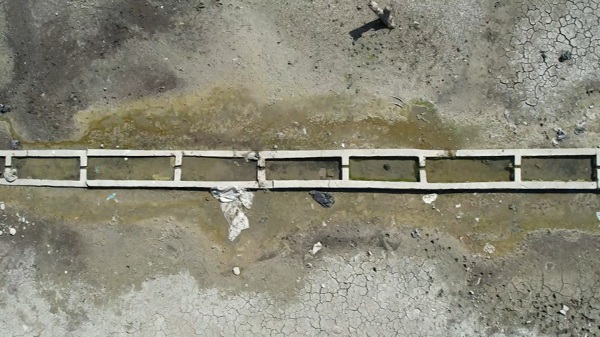 Foto - Kuruyan Sazlıdere Barajı’nda görüldü! 50 yıl sonra gelen şaşkınlık