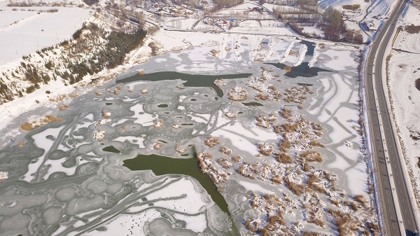 Foto - Kuş cenneti buz tuttu! İşte o manzara