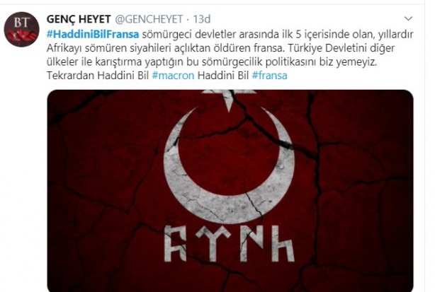 Foto - Küstah Macron'dan Peygamberimiz'e hakarete destek! Ey kafirler yenileceksiniz ve Cehennem'e sürüleceksiniz!