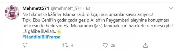 Foto - Küstah Macron'dan Peygamberimiz'e hakarete destek! Ey kafirler yenileceksiniz ve Cehennem'e sürüleceksiniz!