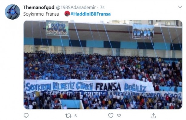 Foto - Küstah Macron'dan Peygamberimiz'e hakarete destek! Ey kafirler yenileceksiniz ve Cehennem'e sürüleceksiniz!