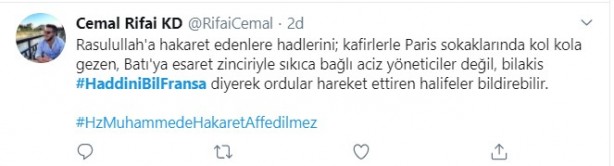 Foto - Küstah Macron'dan Peygamberimiz'e hakarete destek! Ey kafirler yenileceksiniz ve Cehennem'e sürüleceksiniz!