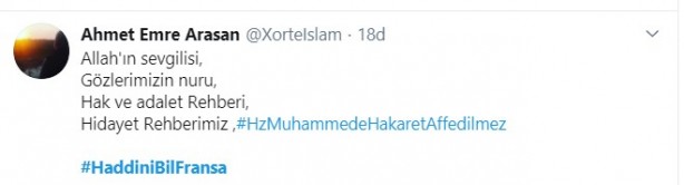 Foto - Küstah Macron'dan Peygamberimiz'e hakarete destek! Ey kafirler yenileceksiniz ve Cehennem'e sürüleceksiniz!