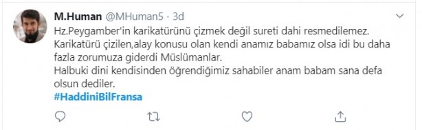 Foto - Küstah Macron'dan Peygamberimiz'e hakarete destek! Ey kafirler yenileceksiniz ve Cehennem'e sürüleceksiniz!