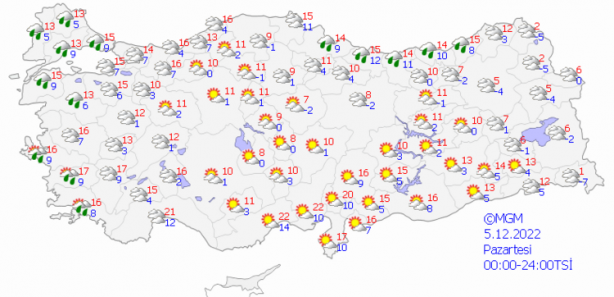 Foto - Kuvvetli kar geliyor! Sıcaklık 1 dereceye düşecek