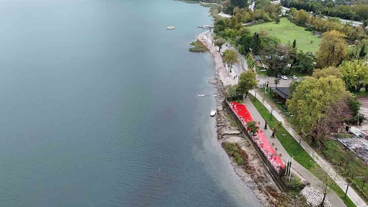 Foto - Kuvvetli yağışlar göle can suyu oldu: Sapanca Gölü'nde su seviyesi yükseldi