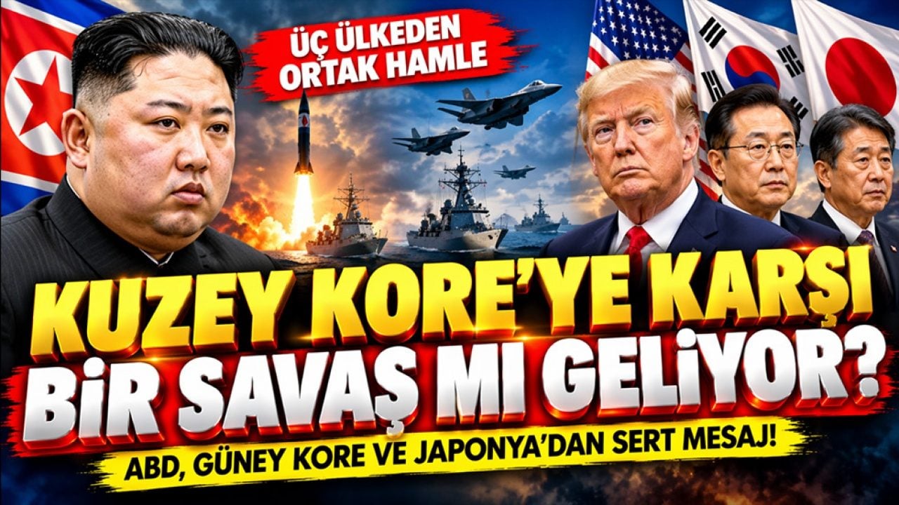 Kuzey Kore'ye karşı bir savaş mı geliyor? Üç ülkeden ortak hamle