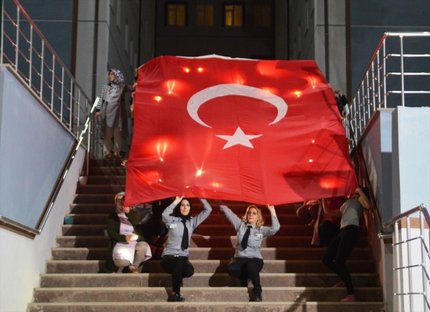 Foto - KYK'daki öğrencilerden İsrail'e Kudüs protestosu!