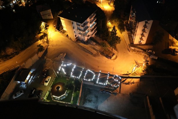 Foto - KYK'daki öğrencilerden İsrail'e Kudüs protestosu!