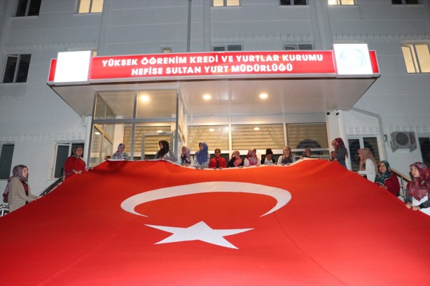 Foto - KYK'daki öğrencilerden İsrail'e Kudüs protestosu!