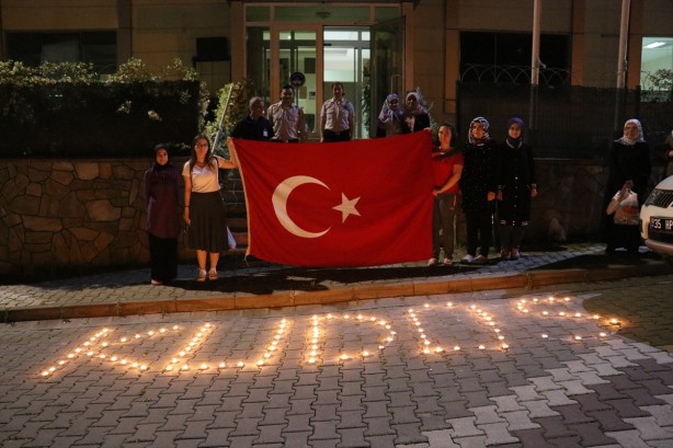 Foto - KYK'daki öğrencilerden İsrail'e Kudüs protestosu!