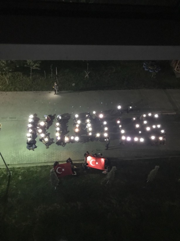 Foto - KYK'daki öğrencilerden İsrail'e Kudüs protestosu!