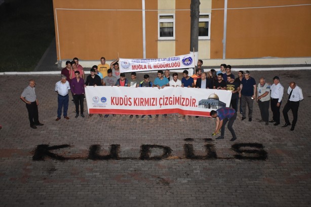 Foto - KYK'daki öğrencilerden İsrail'e Kudüs protestosu!