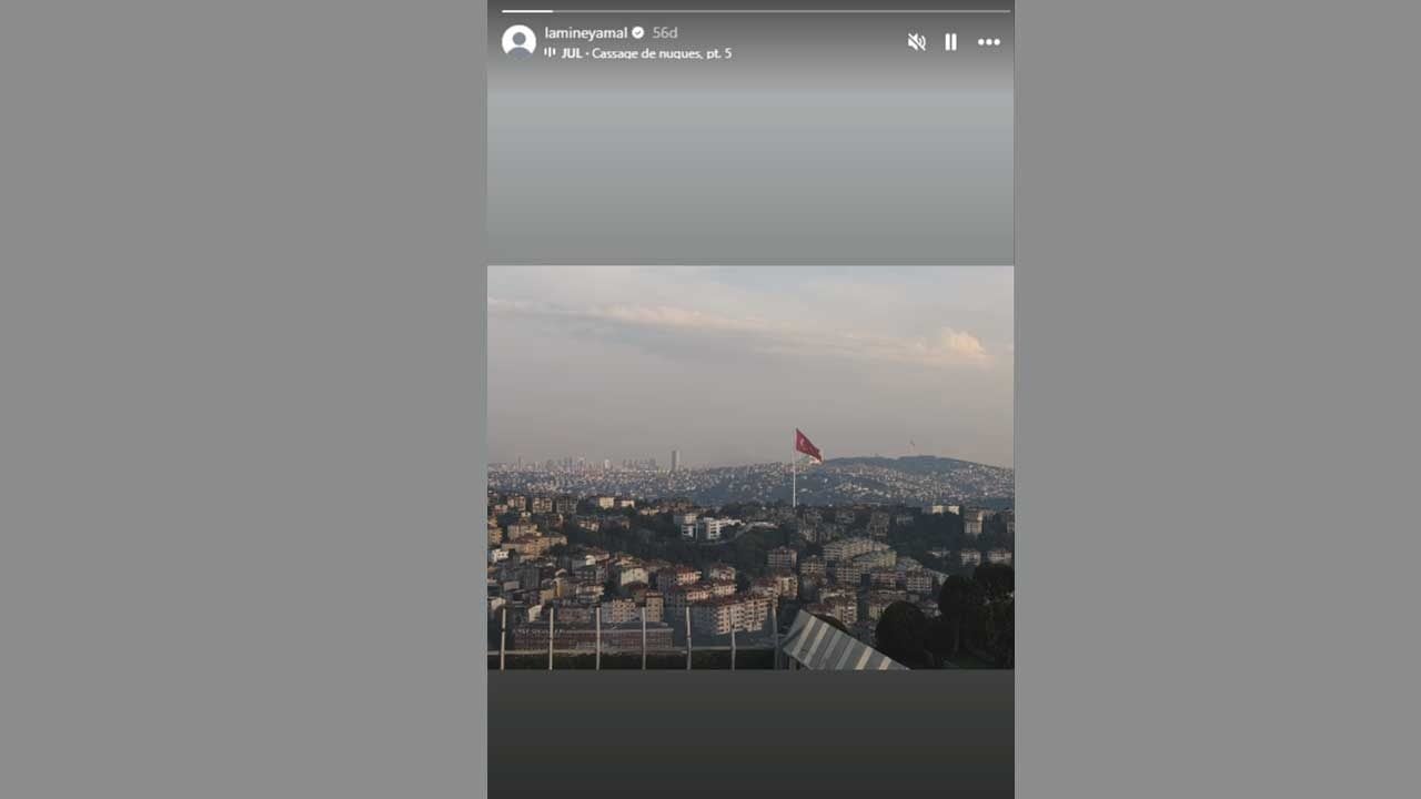Foto - Lamine Yamal'dan İstanbul paylaşımı! Gururlandıran detay