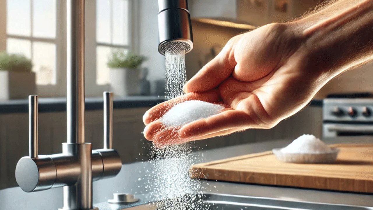 Foto - Lavaboya tuz dökünce bakın ne oluyor: Bir avuç yetiyor!