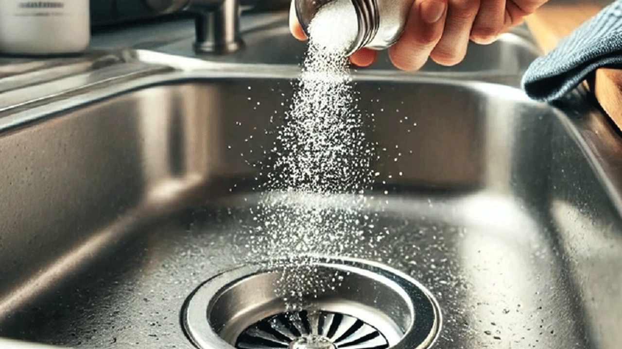 Foto - Lavaboya tuz dökünce bakın ne oluyor: Bir avuç yetiyor!