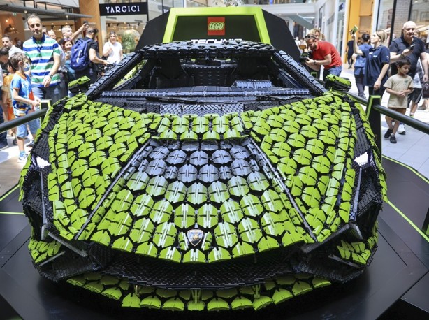 Foto - LEGO'nun gerçek boyutlu Lamborghini modeli İstanbul'da