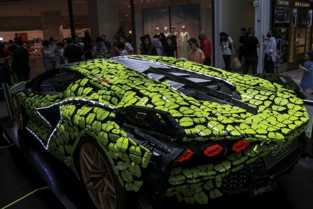 Foto - LEGO'nun gerçek boyutlu Lamborghini modeli İstanbul'da