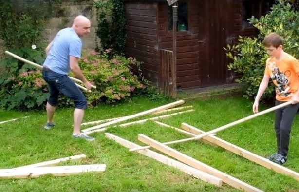 Foto - Leonardo da Vinci'nin eserini küçük bir bahçede yaptılar!