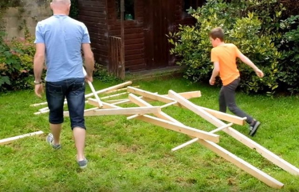 Foto - Leonardo da Vinci'nin eserini küçük bir bahçede yaptılar!