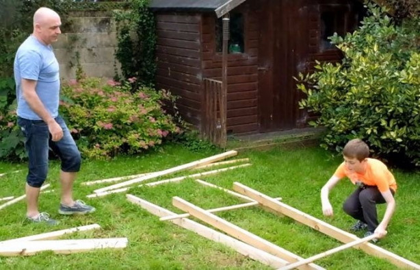 Foto - Leonardo da Vinci'nin eserini küçük bir bahçede yaptılar!