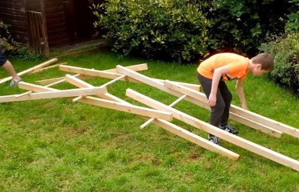 Foto - Leonardo da Vinci'nin eserini küçük bir bahçede yaptılar!