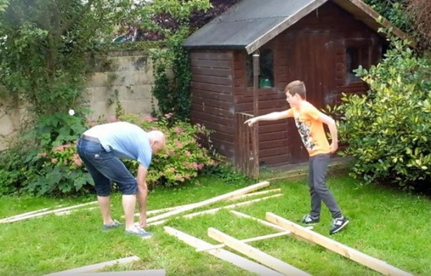 Foto - Leonardo da Vinci'nin eserini küçük bir bahçede yaptılar!