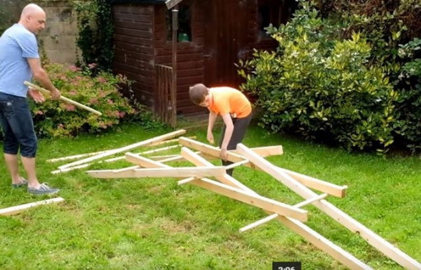 Foto - Leonardo da Vinci'nin eserini küçük bir bahçede yaptılar!