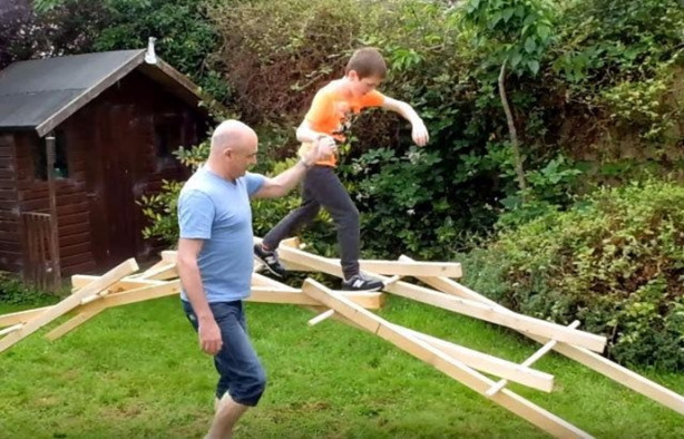 Foto - Leonardo da Vinci'nin eserini küçük bir bahçede yaptılar!