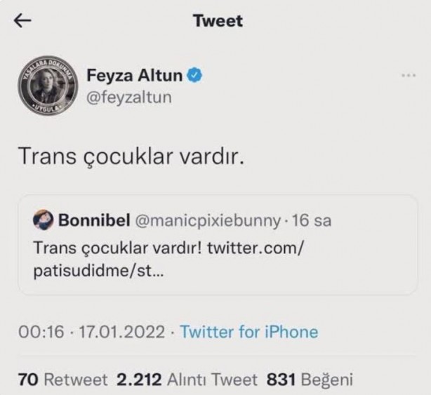 Foto - LGBT destekçisi Feyza Altun İslam'a dil uzattı! Küfür etmekten çekinmedi