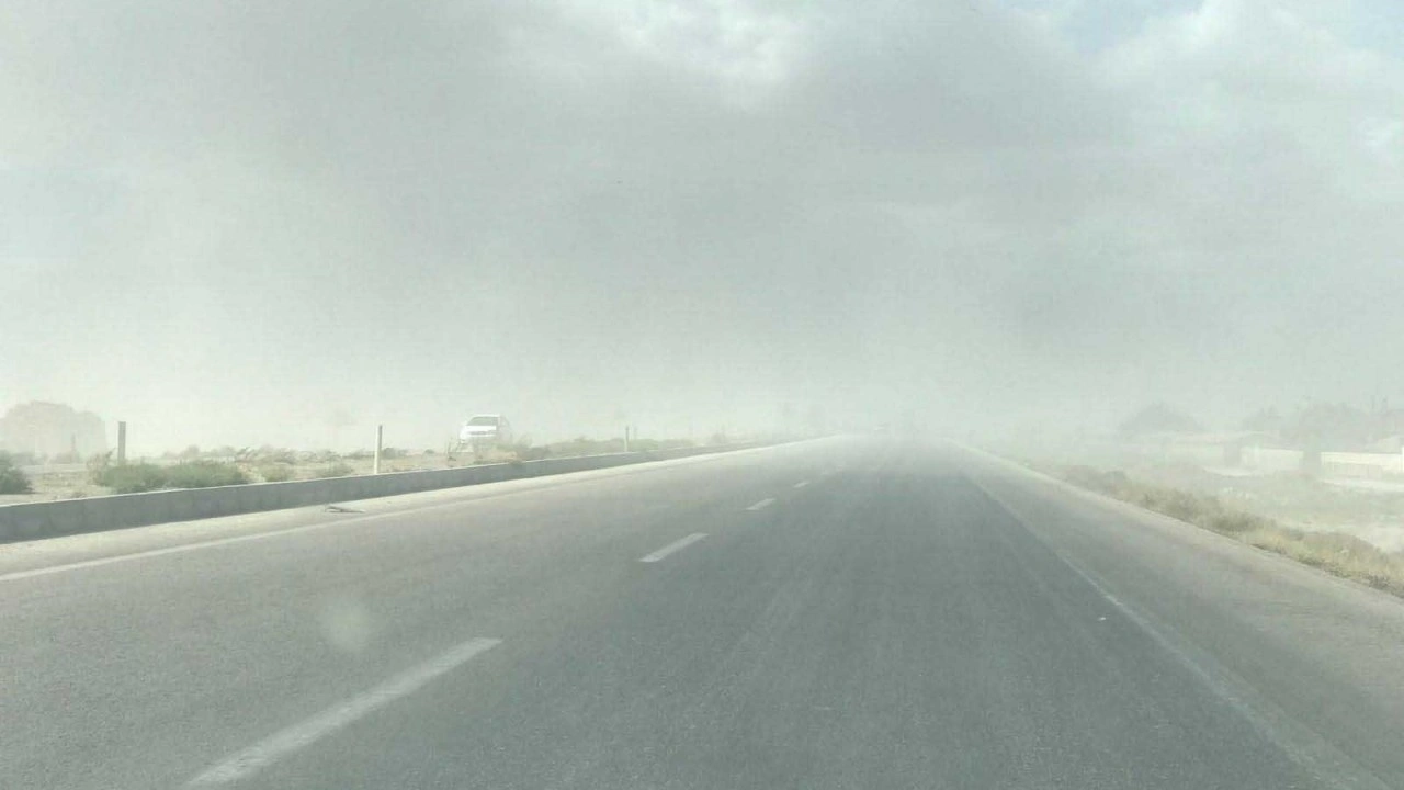 Foto - Libya değil Konya: Kum fırtınası görüş mesafesini 20 metreye düşürdü