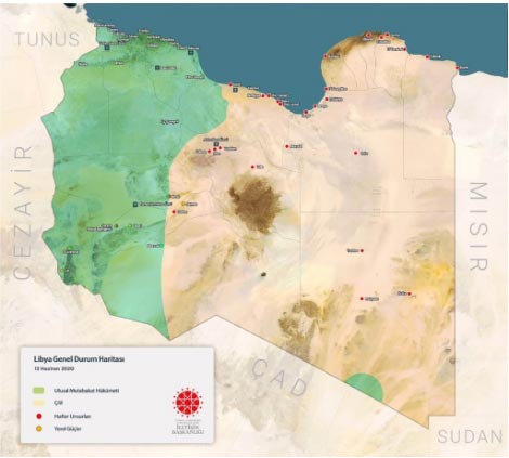 Foto - Libya son durum haritası