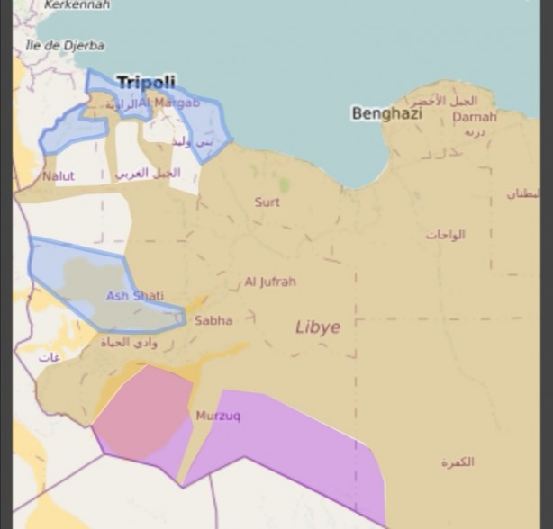 Foto - Libya son durum haritası