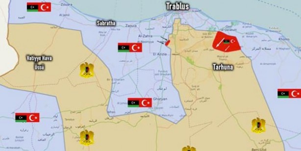 Foto - Libya son durum haritası