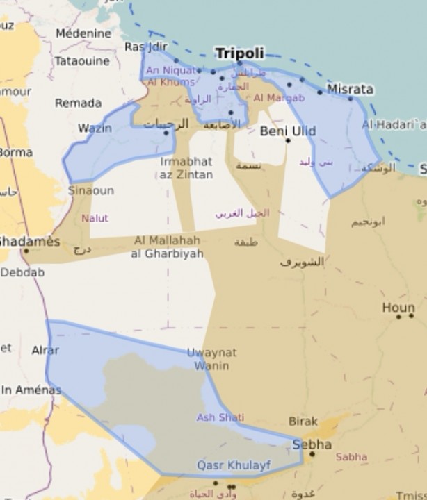 Foto - Libya son durum haritası