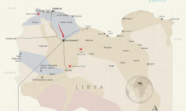 Foto - Libya son durum haritası