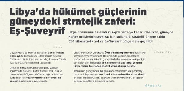 Foto - Libya son durum haritası