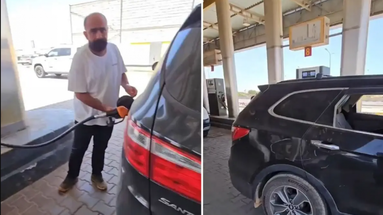 Libya'da aracının akaryakıt deposunu fulledi! Ödediği paraya kendisi bile inamamadı
