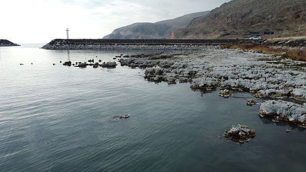 Foto - Liman kullanılmaz hale geldi! Van Gölü'nde şaşkına çeviren olay