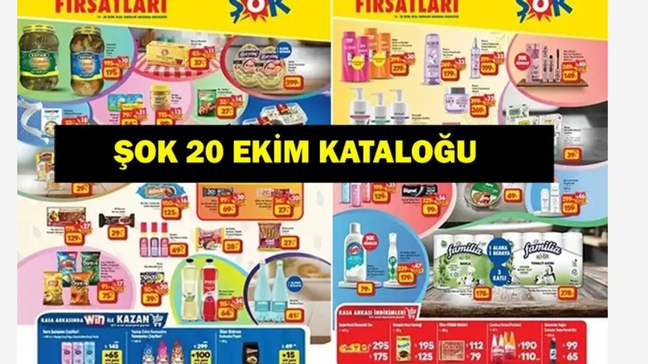 Listede yok yok: İşte ŞOK 20 Ekim aktüel kataloğu!