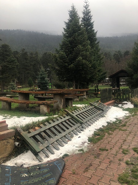 Foto - Lodos Gölcük Tabiat Parkı’nı yıktı geçti