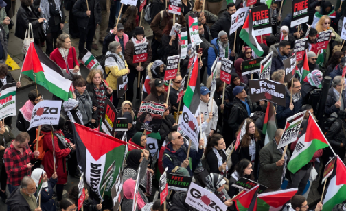 Foto - Londra'da Filistin'e destek yürüyüşü: 300 bin kişi katıldı